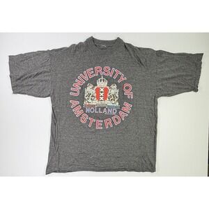 University of Amsterdam Holland Crest T Shirt Netherlands Travel Euro Graphic